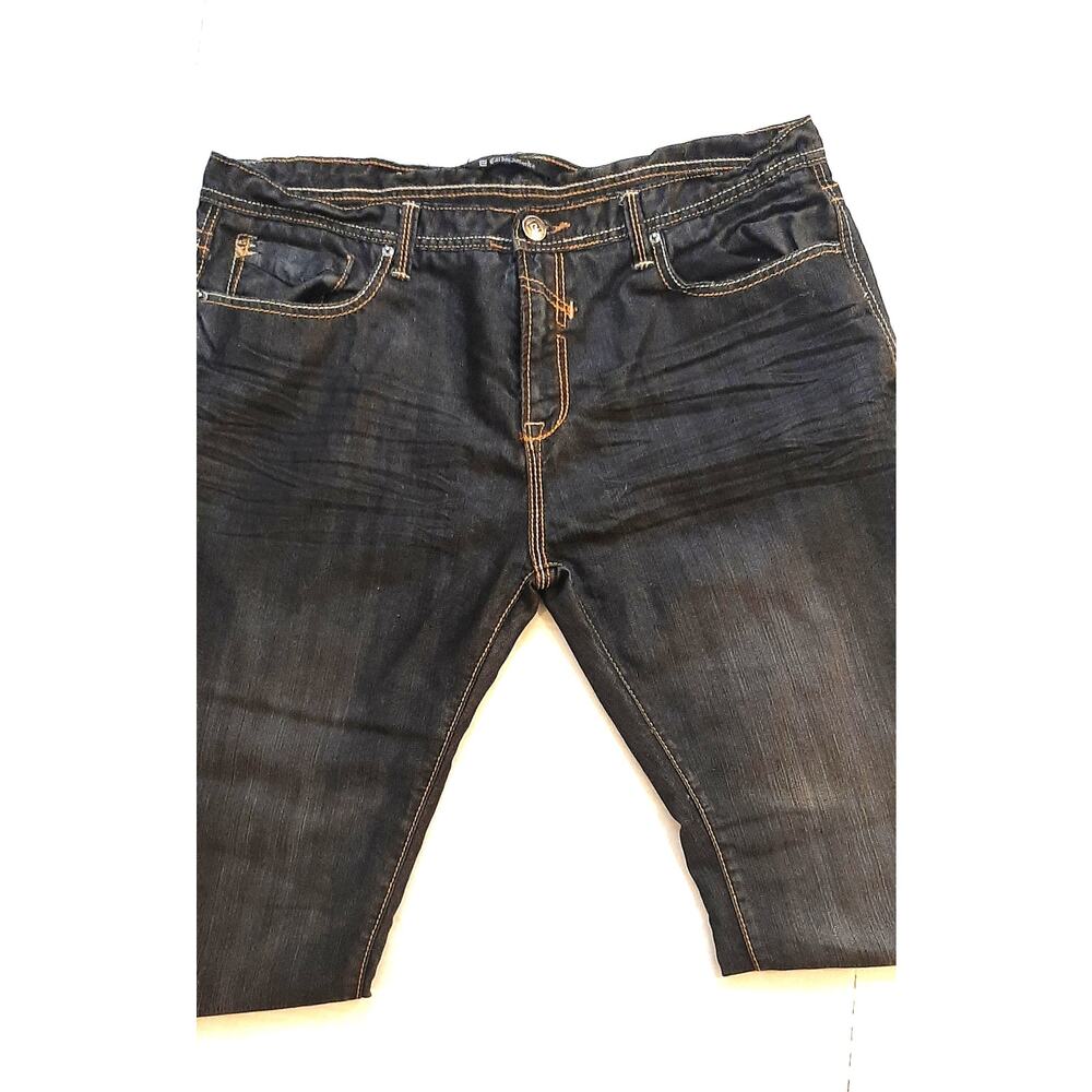 Carbon Black Jeans 38x32 Dark Wash Low Rise Trendy Style Boot Cut